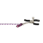 Nipple Play® Purple Chain Nipple Clamps - Rolik®