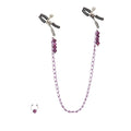 Nipple Play® Purple Chain Nipple Clamps - Rolik®
