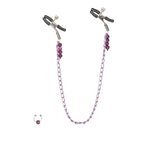 Nipple Play® Purple Chain Nipple Clamps - Rolik®