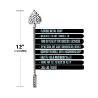 Nixie Flaming Heart Riding Crop Flogger - Silver