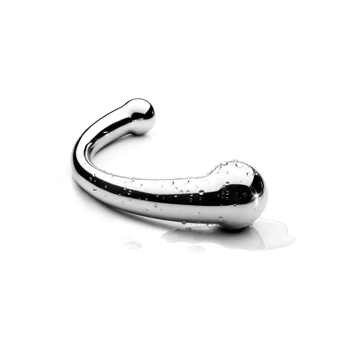 Njoy Pure Wand - Stainless Steel G-Spot & P-Spot Dildo Silver
