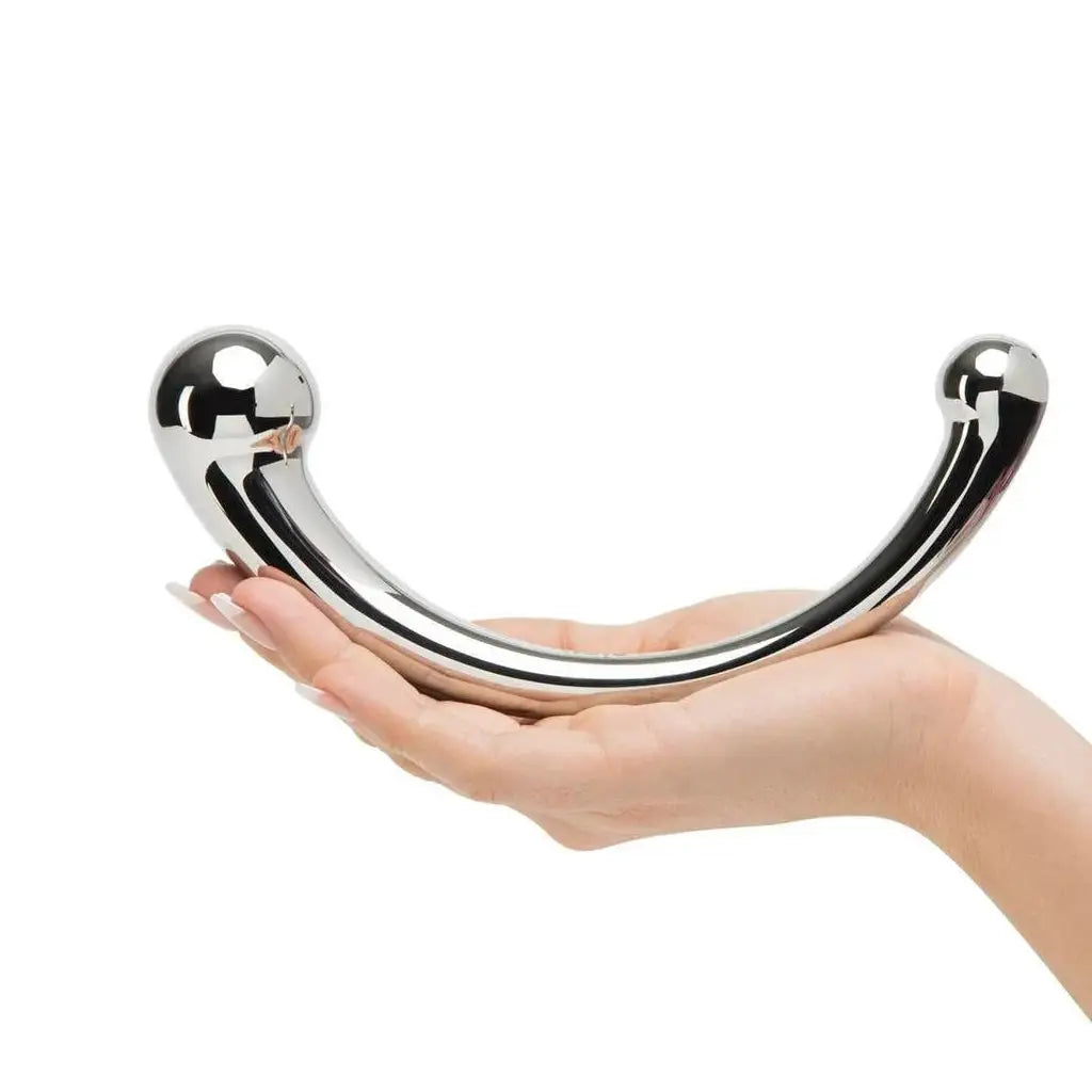 Njoy Pure Wand - Stainless Steel G-Spot & P-Spot Dildo Silver