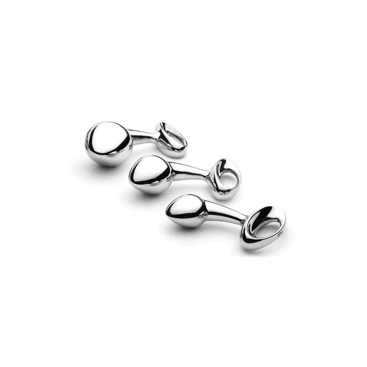 njoy Stainless Steel Pure Plug Large - Silver - Butt