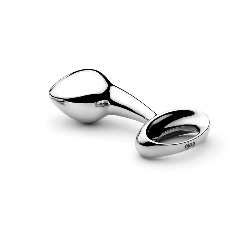 njoy Stainless Steel Pure Plug Medium - Silver - Butt