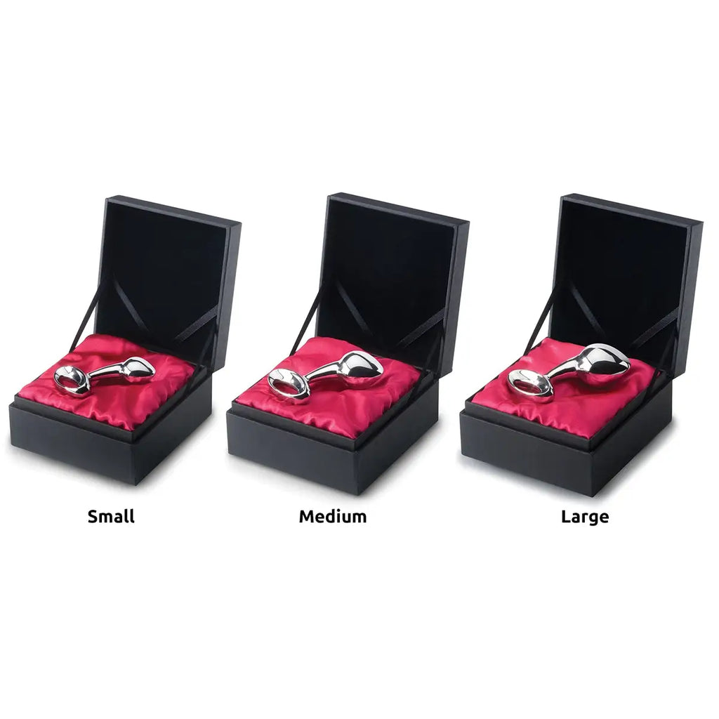 njoy Stainless Steel Pure Plug Small - Silver - Butt