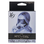 Black Nocturnal Collection Eye Mask & Breathable Ball Gag