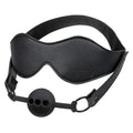 Black Nocturnal Collection Eye Mask & Breathable Ball Gag
