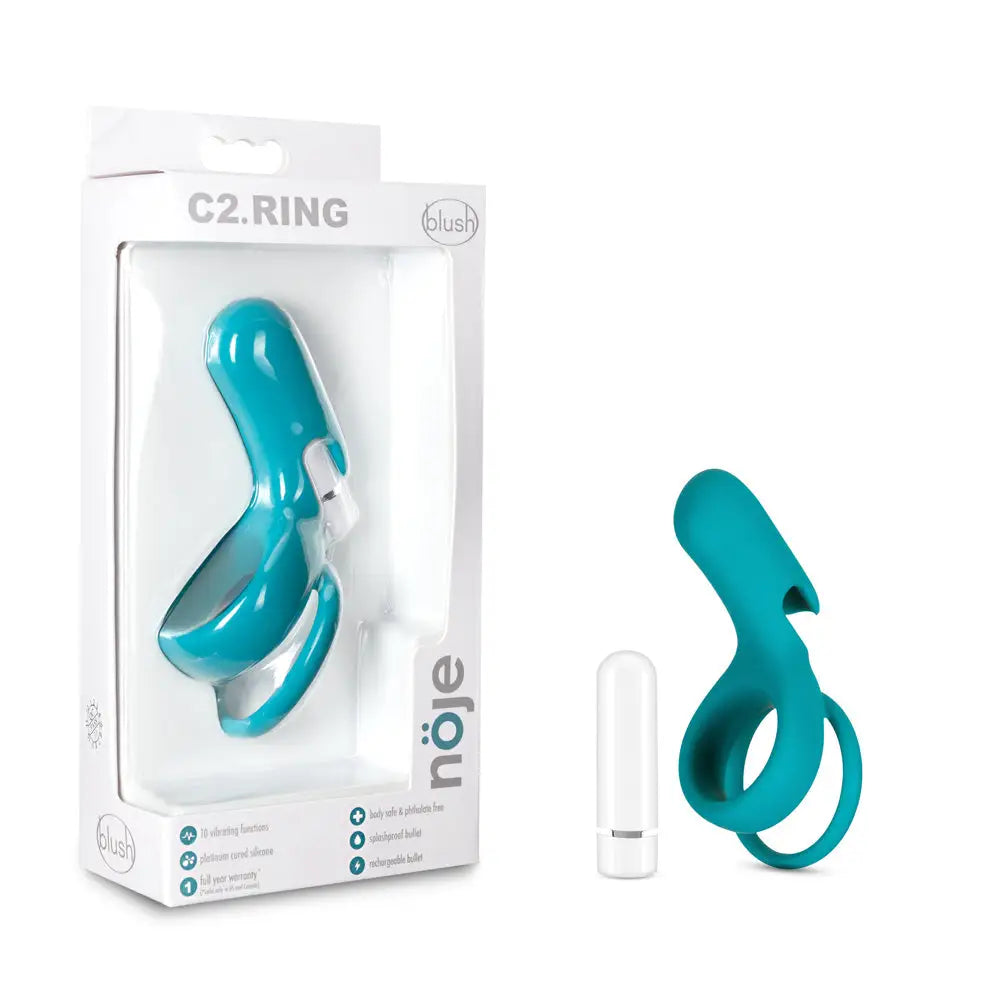 Noje C2 Vibrating C-Ring - Turquoise