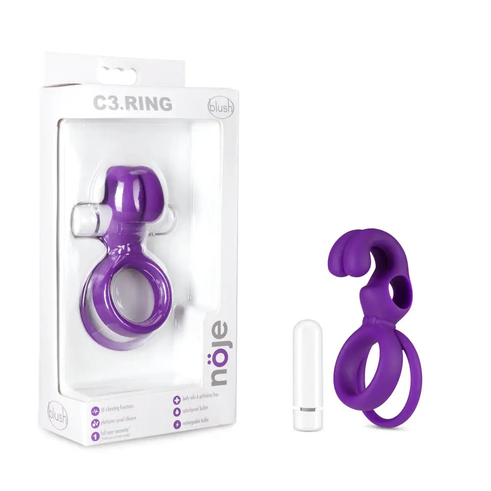 Noje C3 Vibrating C-Ring - Purple