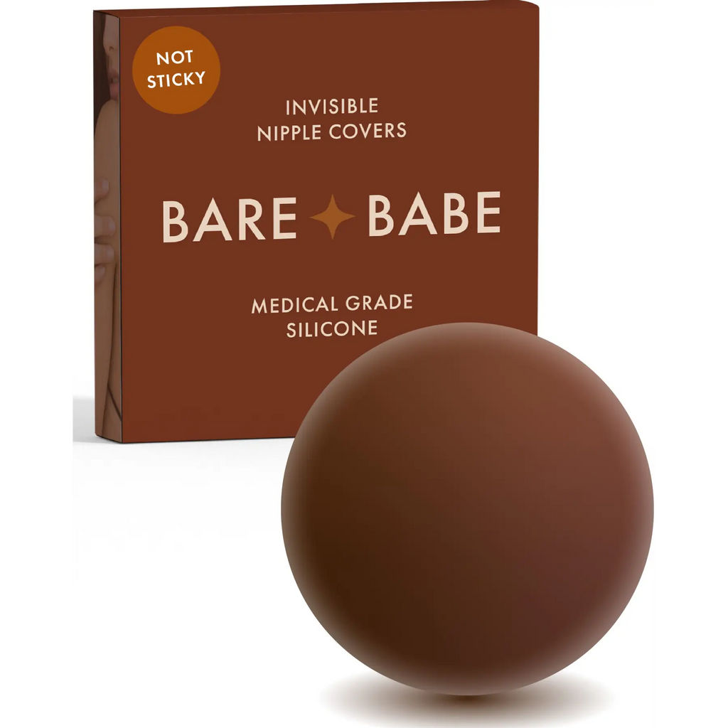 Non-Adhesive Nipple Covers - Mocha / Small: Fits AA-B - Cover