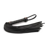 NS Novelties Bondage Couture Vinyl Flogger - Premium BDSM Impact Play Black