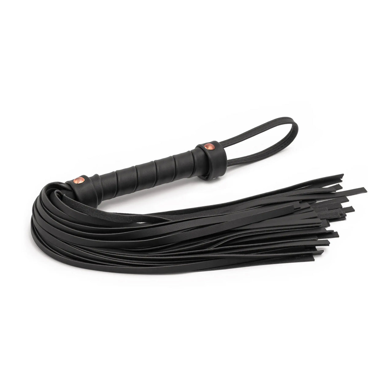 NS Novelties Bondage Couture Vinyl Flogger - Premium BDSM Impact Play Black