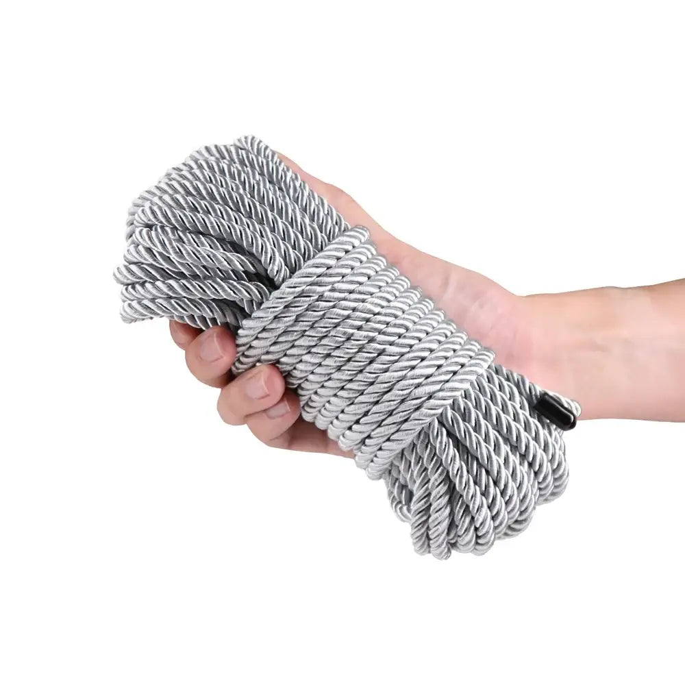 NS Novelties Bound Bondage Rope - Soft Non-Chafing Restraints Silver / 50 Feet