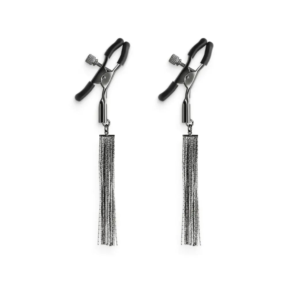 Bound Nipple Clamps D2 - Gunmetal Silver