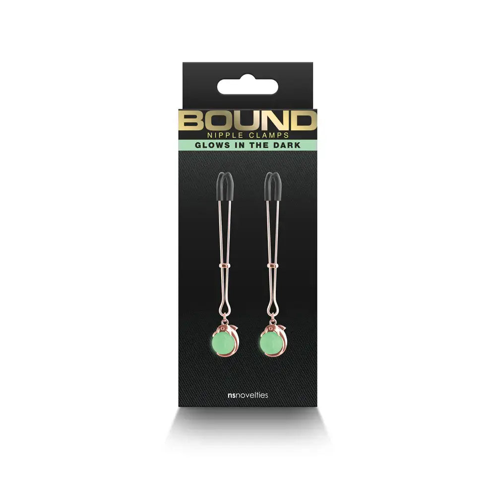 Bound Glow in the Dark Nipple Clamps G1