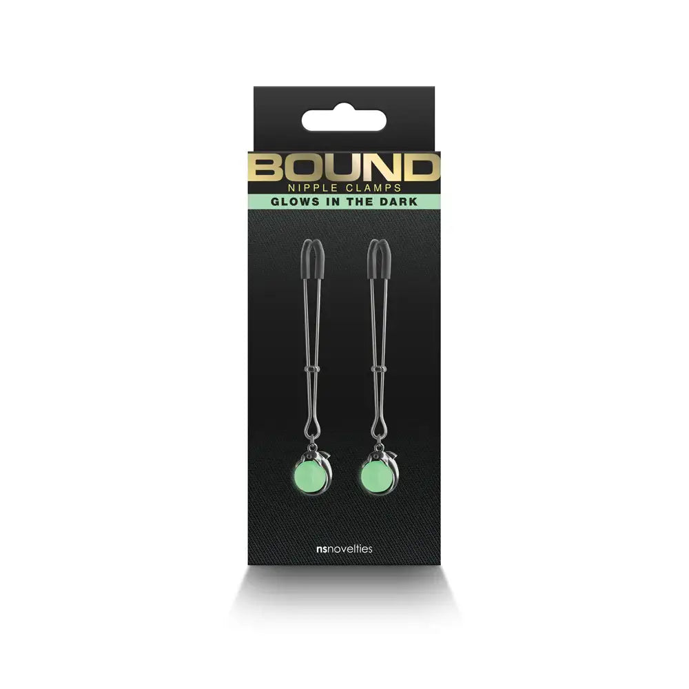 Bound Glow in the Dark Nipple Clamps G1