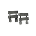 Bound Nipple Clamps V1 - Gunmetal Silver
