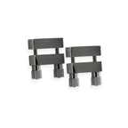 Bound Nipple Clamps V1 - Gunmetal Silver