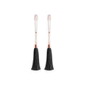 Bound Tassel Nipple Clamps T1 - Black
