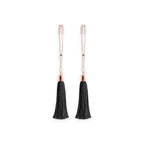 Bound Tassel Nipple Clamps T1 - Black