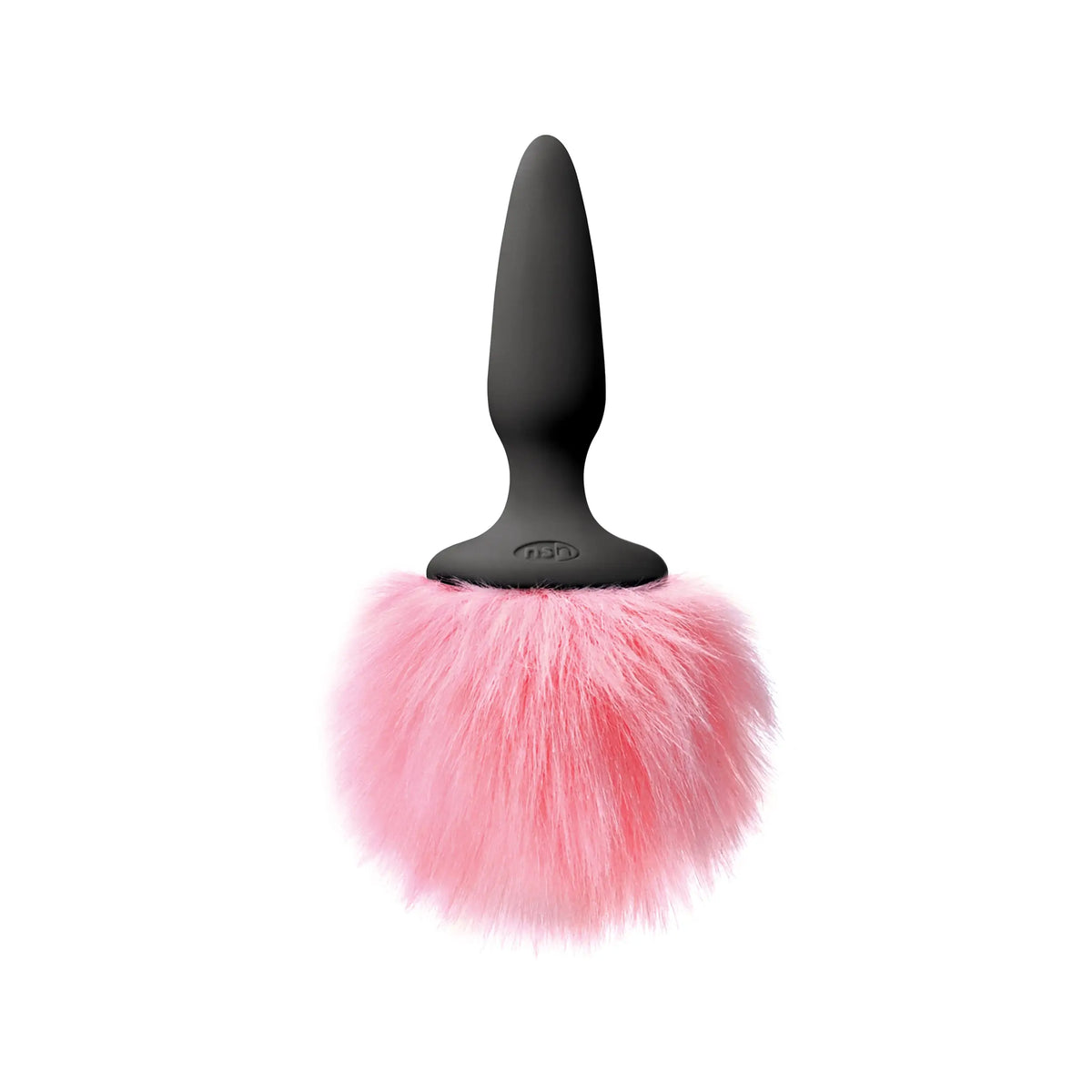NS Novelties Bunny Tails Mini Butt Plug - Silicone Fantasy Tail Pink