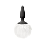NS Novelties Bunny Tails Mini Butt Plug - Silicone Fantasy Tail White
