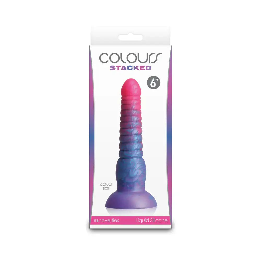 Colours Stacked 6’’ Silicone Dildo