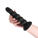 NS Novelties Colours Twist Silicone Dildo – 6.5’’ Flexible Suction Cup Black