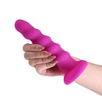 NS Novelties Colours Twist Silicone Dildo – 6.5’’ Flexible Suction Cup Purple