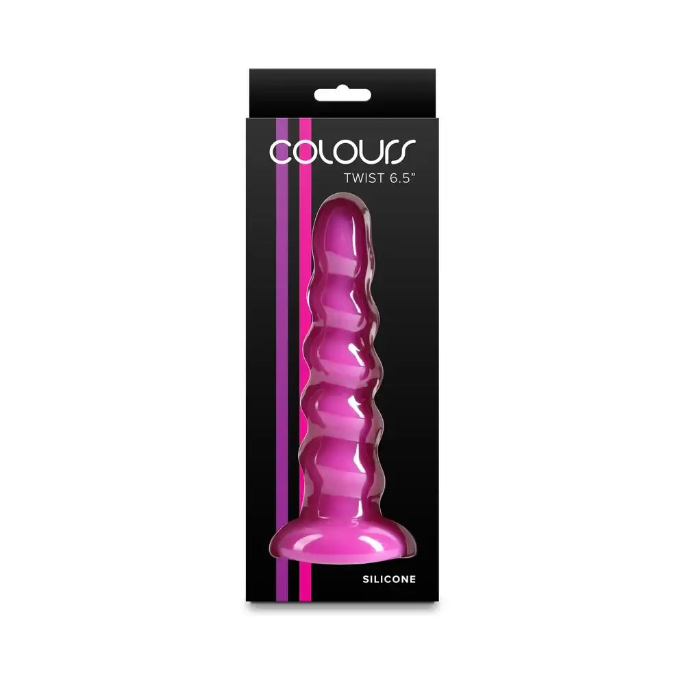 NS Novelties Colours Twist Silicone Dildo – 6.5’’ Flexible Suction Cup