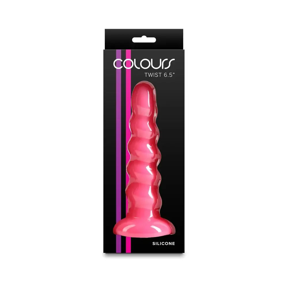 NS Novelties Colours Twist Silicone Dildo – 6.5’’ Flexible Suction Cup