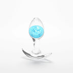 Sky Blue / Small Cosmic Glams Silicone & Glass Plug