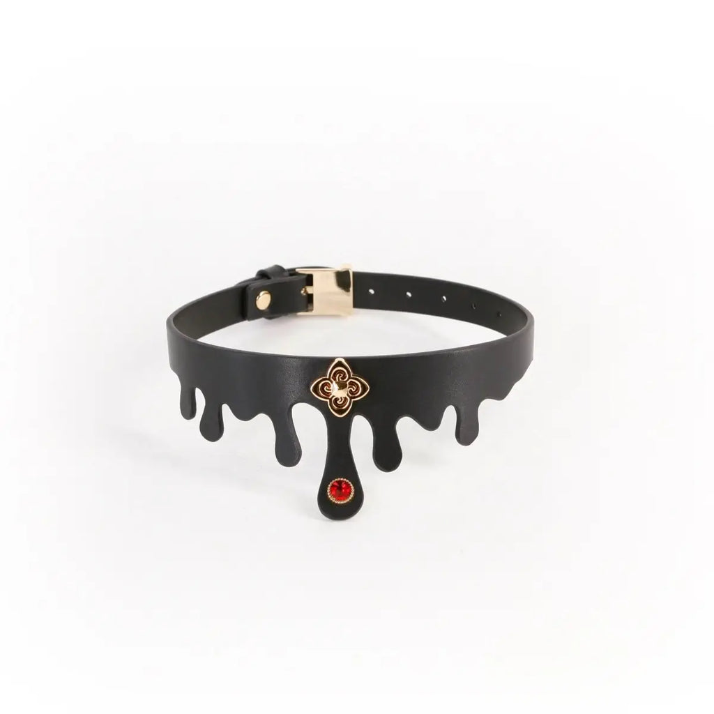 Fetish & Fashion Elvira Faux Leather Collar - Rolik®