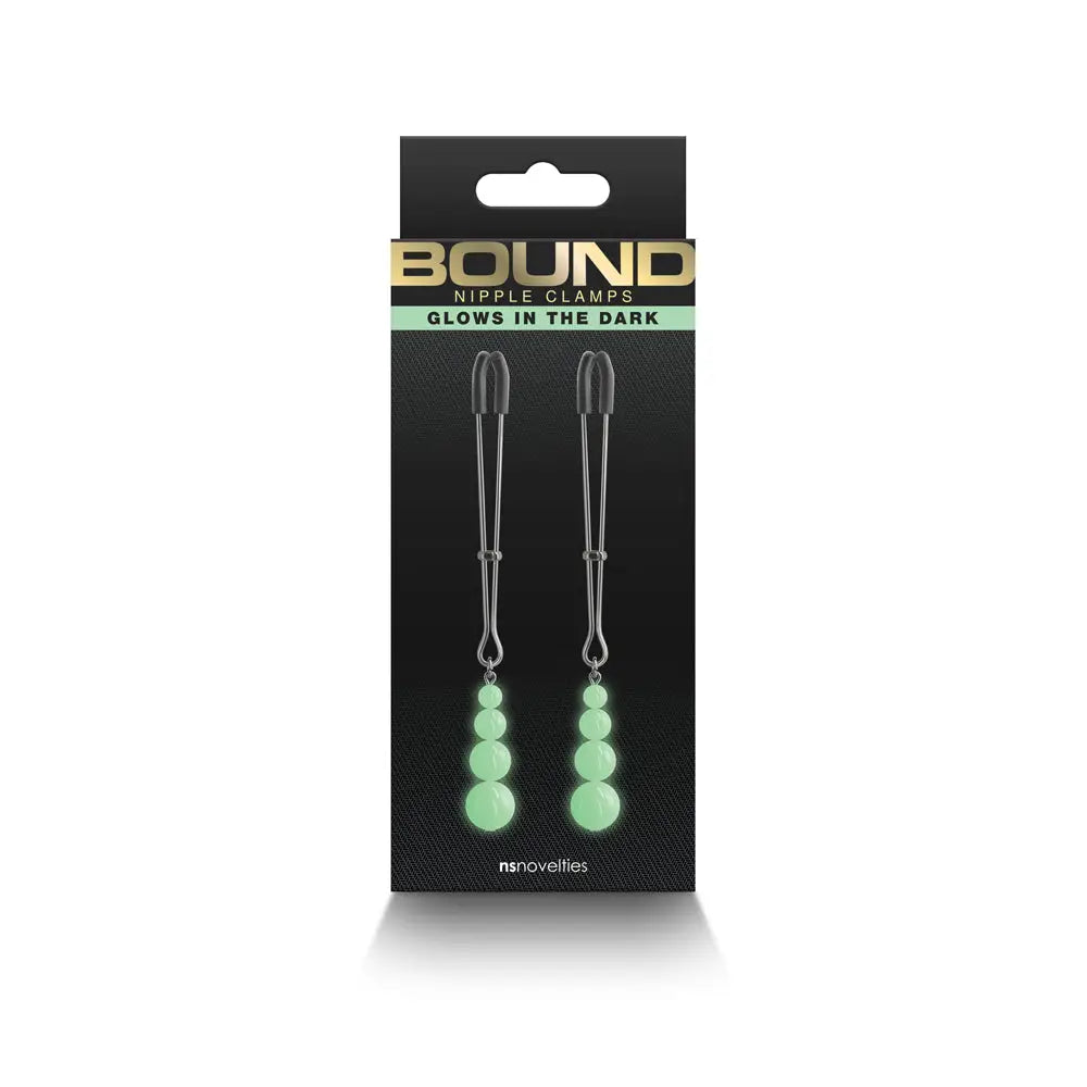 Bound Glow in the Dark Nipple Clamps G2