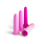NS Novelties INYA Gliders 4-Piece Stackable Silicone Dilator Set - Body-Safe Pink