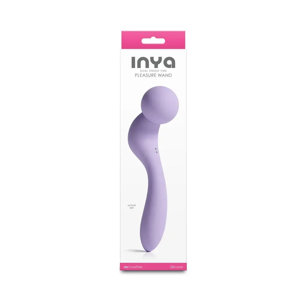 NS Novelties INYA Pleasure Wand Dual-Ended Vibrator – 6 Speeds & 8 Functions Lavender