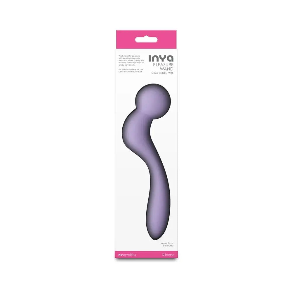 NS Novelties INYA Pleasure Wand Dual-Ended Vibrator – 6 Speeds & 8 Functions Lavender
