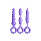 NS Novelties INYA Trio Kit - 3-Piece Silicone Anal Plug Set for Beginners Purple