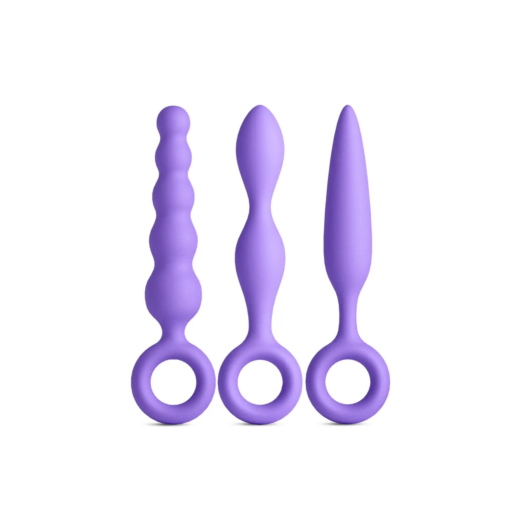 NS Novelties INYA Trio Kit - 3-Piece Silicone Anal Plug Set for Beginners Purple