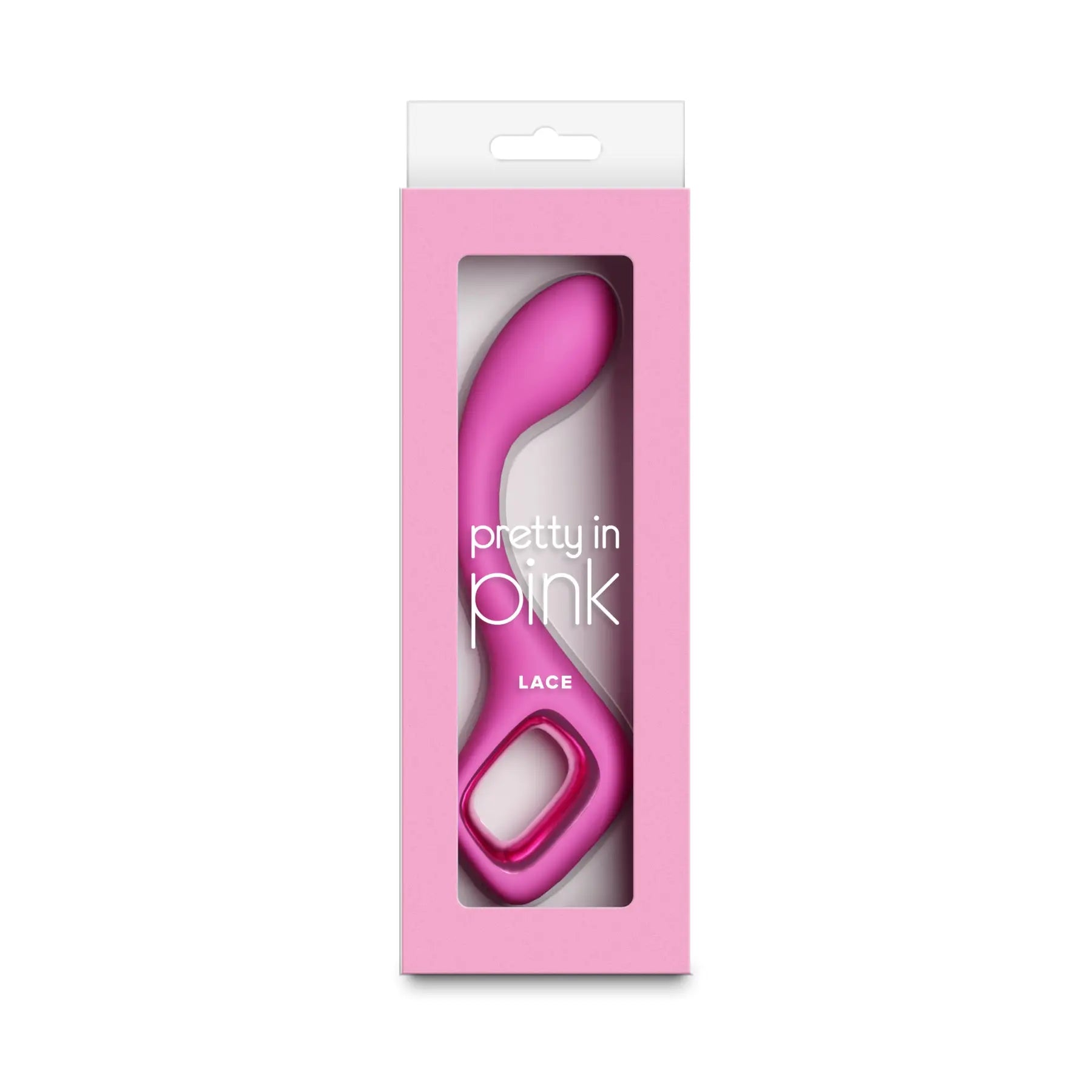 NS Novelties Lace G-Spot Vibrator by Pretty in Pink – Rechargeable Waterproof Curved Vibe