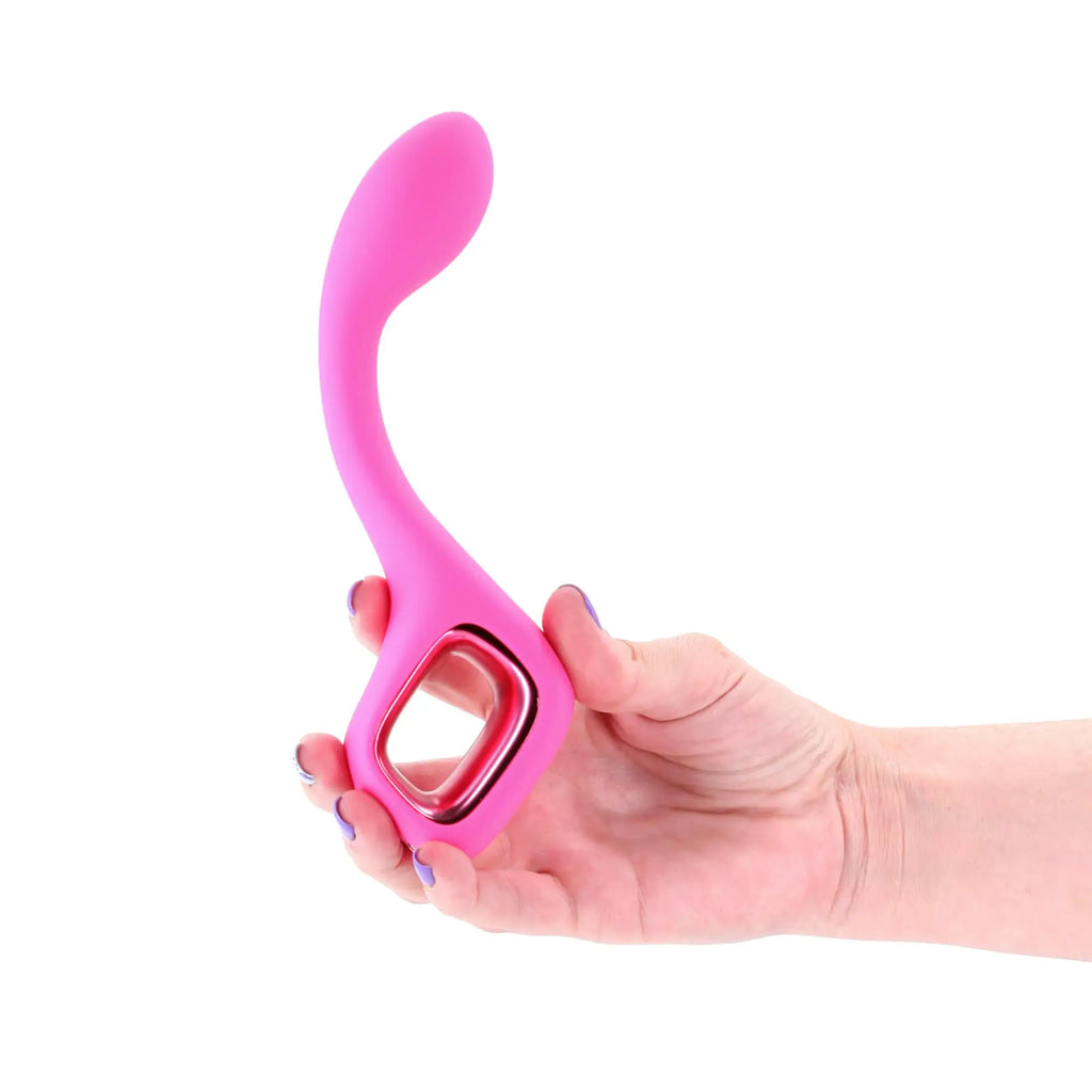 NS Novelties Lace G-Spot Vibrator by Pretty in Pink – Rechargeable Waterproof Curved Vibe