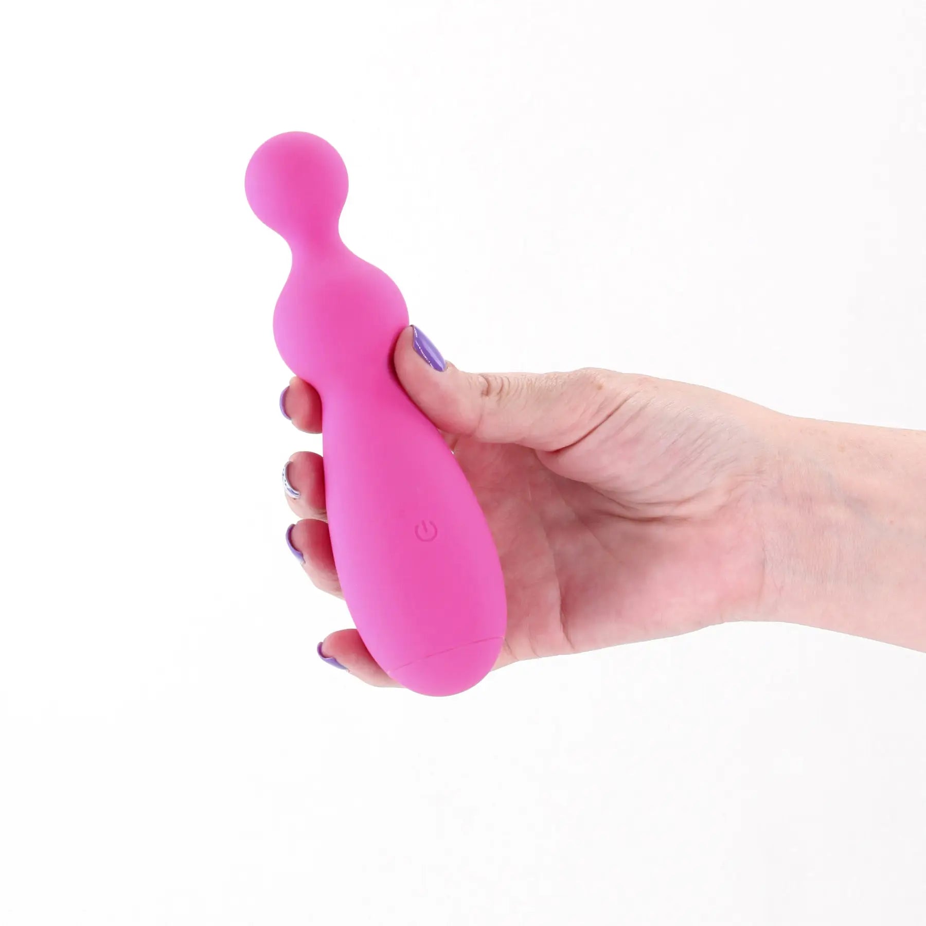 NS Novelties Petal Beaded Silicone Vibrator with Digital Display - Rechargeable & Waterproof Pink
