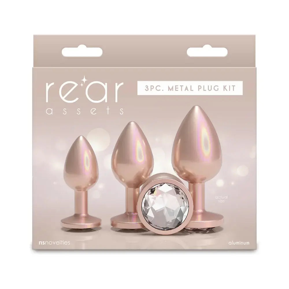 Rear Assets 3 Piece Metal Plug Kit Butt