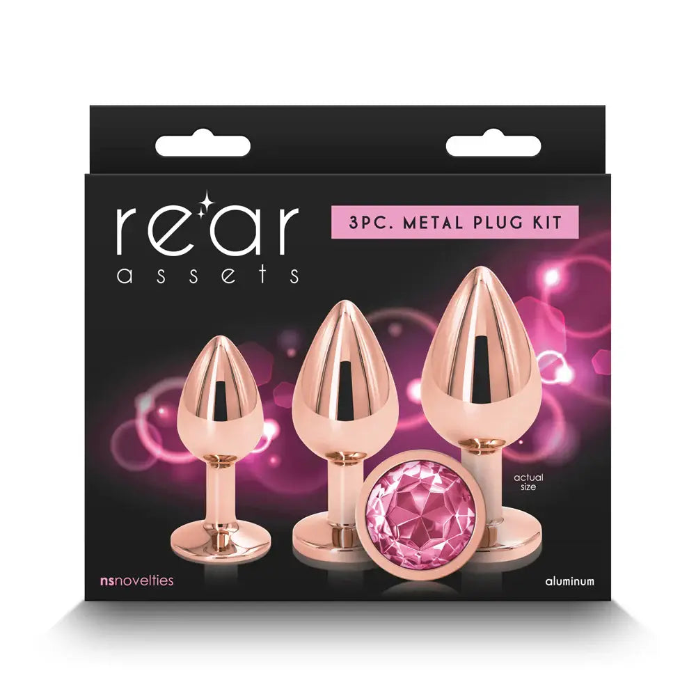 Rear Assets 3 Piece Metal Plug Kit Butt
