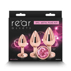 Rear Assets 3 Piece Metal Plug Kit Butt