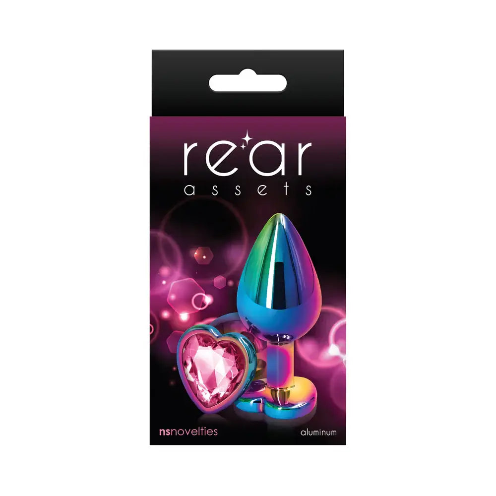 Rear Assets Multicolor Heart Butt Plug