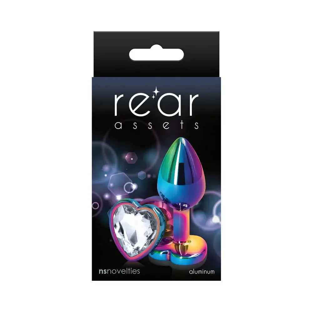 Rear Assets Multicolor Heart Butt Plug