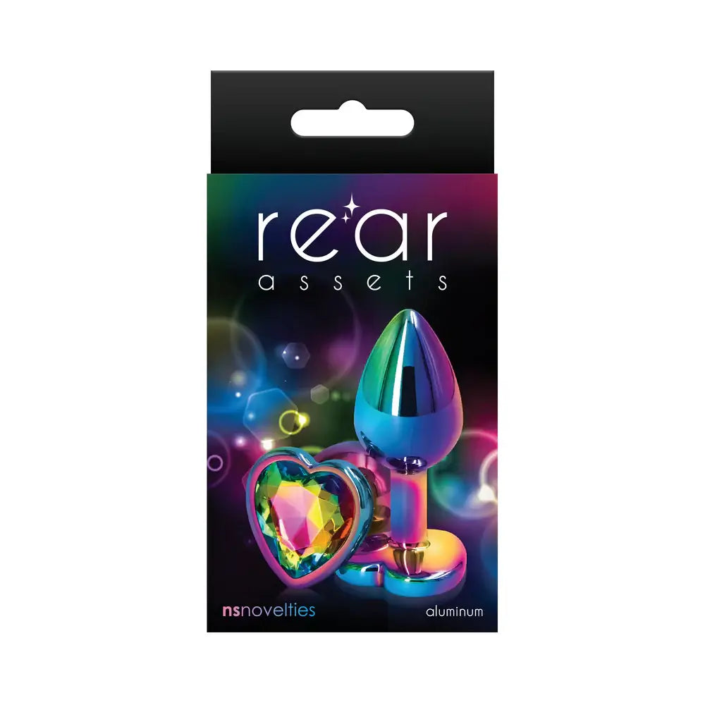 Rear Assets Multicolor Heart Butt Plug