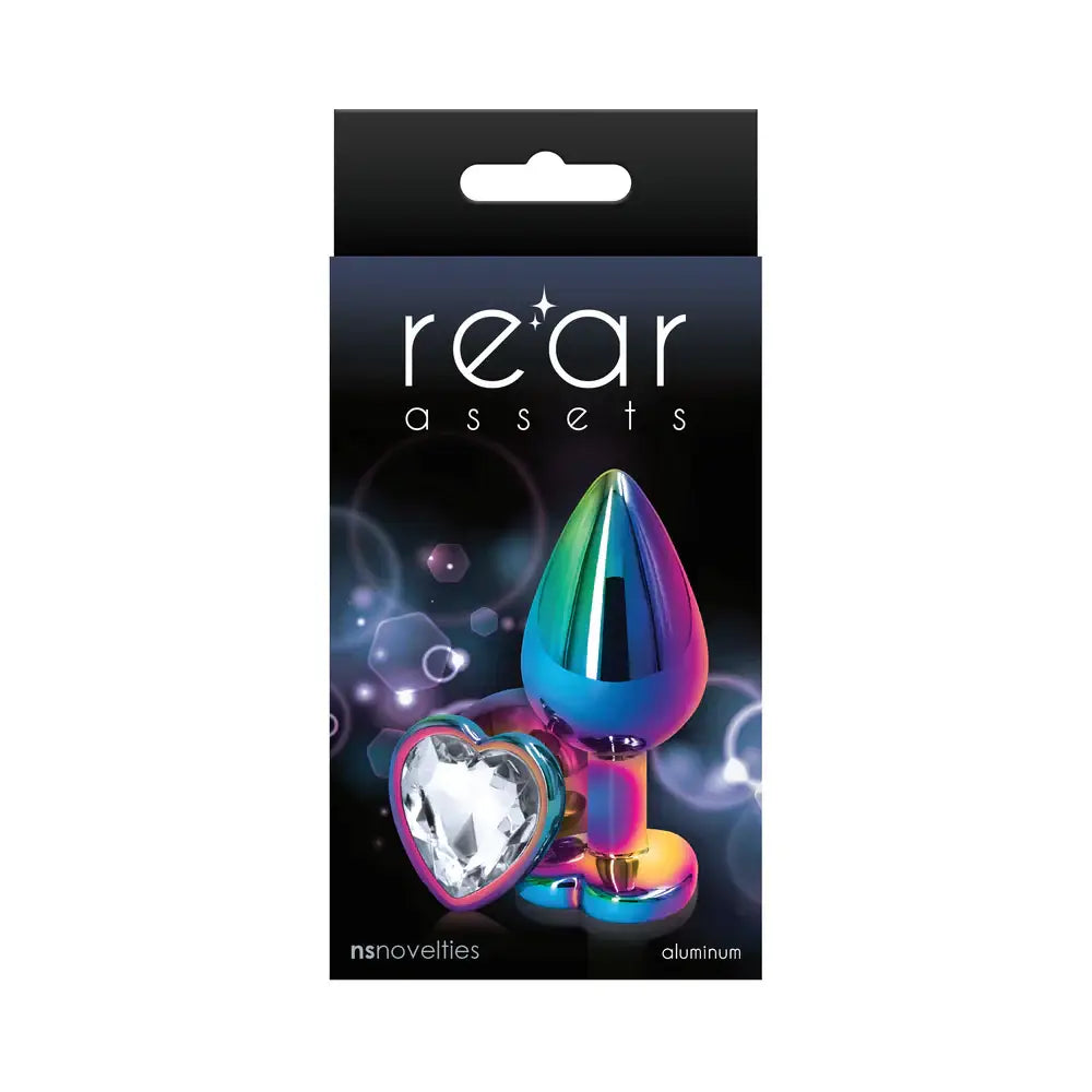 Rear Assets Multicolor Heart Butt Plug