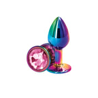 NS Novelties Rear Assets Multicolor Aluminum Butt Plug Small / Pink